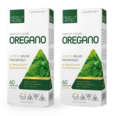 Oregano Extrakt Verdauung Herz Immunität 600mg Medica Herbs 120 Kapseln