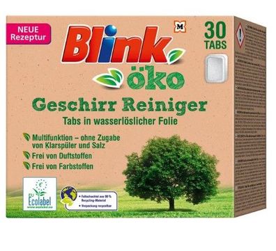 Blink, Reinigungstabletten für Geschirrspüler, 30 Stück