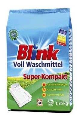 Blink Super Kompakt Proszek 1,35kg - Hochwirksames Waschmittelpulver