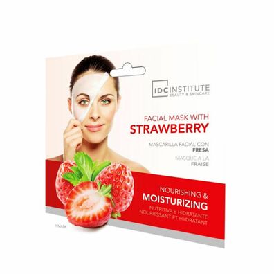 Feuchtigkeitsspendend Gesichtsmaske IDC Institute Erdbeere
