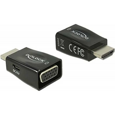Adapter HDMI-A Stecker > VGA Buchse (schwarz)