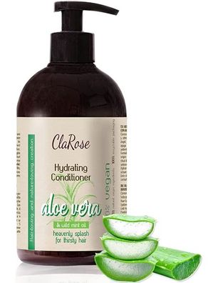 ClaRose Aloe Vera Hautpflegecreme mit Rosenextrakt, 500ml