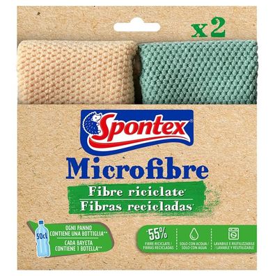 Spontex Mikrofasertuch-Set, 2er-Pack