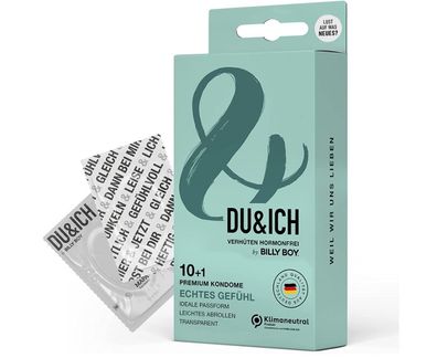 Du&Ich Kondome - 11 Stück Naturlatex, 56 mm