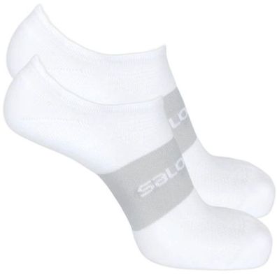 Sneaker Socken Salomon Sonic 2 Pack Laufsocken Schwarz Weiß