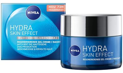 Nivea Hydra Skin Effekt Nachtcreme, 50ml - Feuchtigkeitsregeneration im Schlaf
