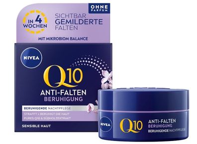 Nivea Q10 Sensitiv Nachtcreme - Intensiv nährende Anti-Aging Pflege