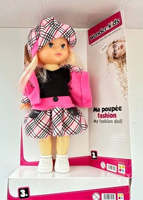 Spielzeug Puppe Spielpuppe Fashion Puppe mit Hut + Rock Wonder Kids ab 3 Jahren
