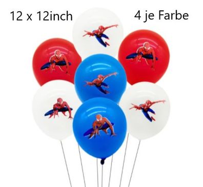 Spiderman Ballon Set Kinder Geburtstag Latexballons Luftballons Helium geeignet