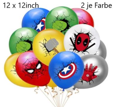 Marvel Ballon Set Kinder Geburtstag Latexballons Luftballons Helium geeignet