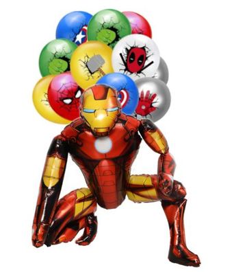 Ballonset Ironman 3D XXL Folienballon Luftballon Helium geeignet Superhelden