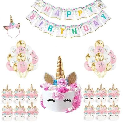XXL Einhorn Ballon Set Geburtstag Kinder Junge Mädchen Party Dekoration