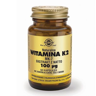 Solgar Vitamin K2 Kapseln - Natürliche Formel