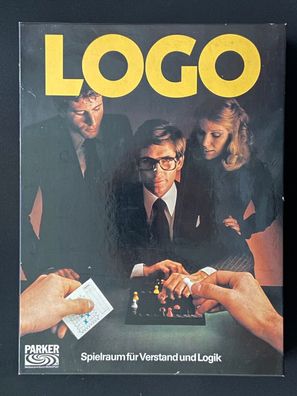 LOGO Parker Brettspiel Spiel Spielraum für Verstand und Logik Vintage Retro 1978
