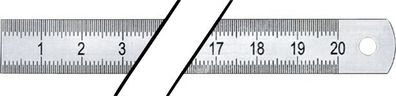 Stahlmaßstab L.150mm rostfr. Stahl biegsam Teilung B=mm/1/2mm PROMAT
