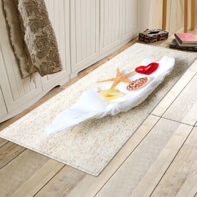 Digital gedruckte Muschel Weiche Bodenmatte Schlafzimmer Wohnzimmer Teppich