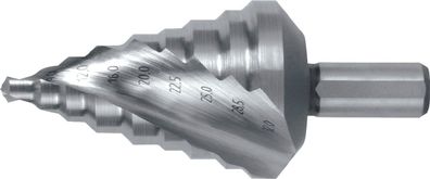 Stufenbohrer Bohrber.6-32mm HSS Spiralnut Z.2 Stufen 9 RUKO