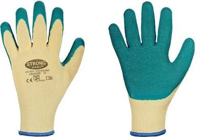Handschuhe Specialgrip Gr.10 gelb/ grün EN 388 PSA II Stronghand