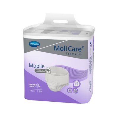Hartmann MoliCare® Premium Mobile Inkontinenzpants Gr. L| Packung (14 Stück) (Gr. L)