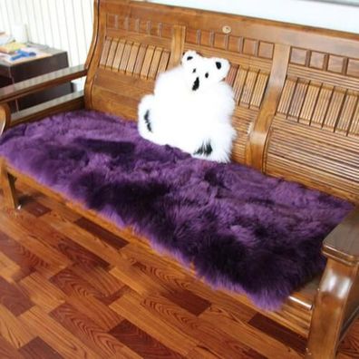 Shaggy Flauschiger Bereich Teppichauto Stuhl Sofa Sitzkissen Bodenmatte Lila
