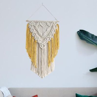 MakrameeWandbehang handgefertigt gewebter Wandteppich bohmische