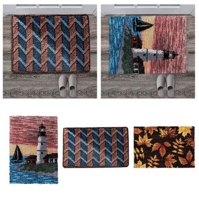 Latch Haken Kits Teppich mit Crochet Hand Handwerk Shaggy Landschaft Modell