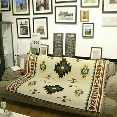 Wohnkultur Aztec Navajo Handtuch Matte Baumwolle Sofa Decke Teppich Wandbehang