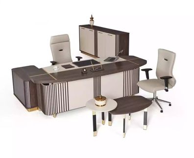 Moderne Arbeitszimmer Einrichtung Büromöbel Designer Office Möbel 3tlg