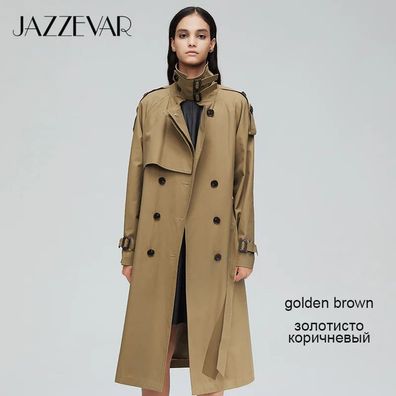 Arrival Spring Top Trench Coat Women Double Breasted Long Outerwear for Lady High