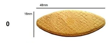 1-2-3 Beschläge® Holzverbindungsplättchen Größe 0 Lamello®-kompatibel zu 144000