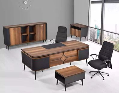 Büro für Office Kanzlei Praxis Komplette Einrichtung Schrank Tisch 3tlg
