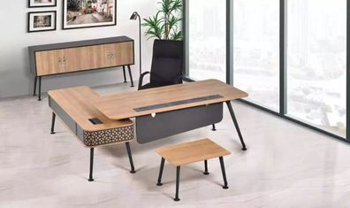 Luxus Büromöbelausstattung Komplettes Set Arbeitszimmer Designer Möbel