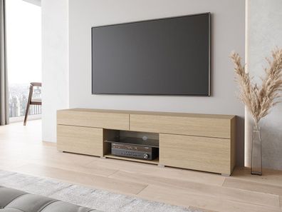 TV-Lowboard Carrera 180 TV-Schrank Stilvoll Wohnzimmer Modern Design Kollektion