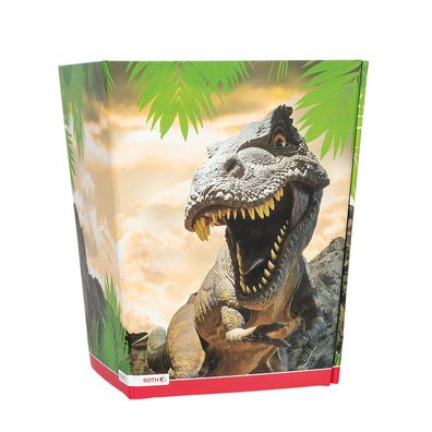 Roth Faltbarer Papierkorb mit 10 l Fassungsvermögen Motiv Dino