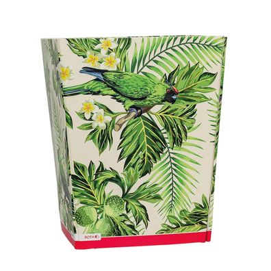 Roth Faltbarer Papierkorb mit 10 l Fassungsvermögen Motiv Grünpflanze