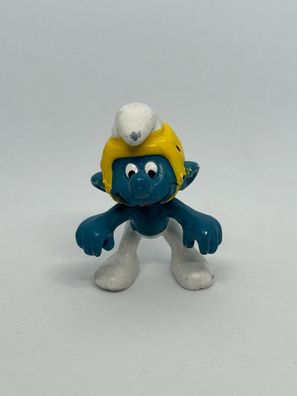 Schlumpf mit Helm Original Schleich Peyo Schlümpfe Smurfs aus 1978 Figur Figure
