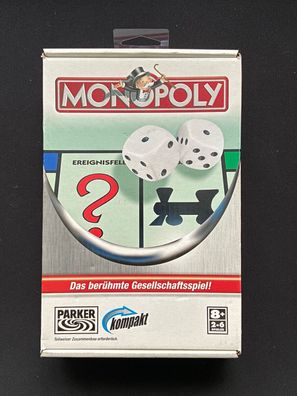 Monopoly Kompakt Brettspiel Parker Hasbro Reisespiel Reise Monopoly