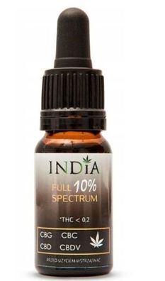 India Vollspektrum Hanföl 10% 10 ml - Essentielle Nährstoffe