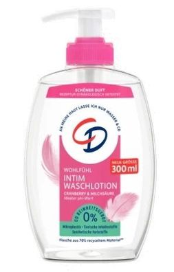 CD Intimhygiene-Flüssigkeit, 300 ml - Sanfte Reinigung