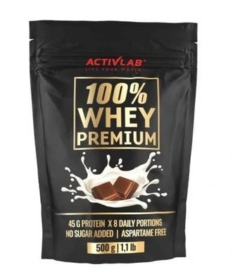 Activlab 100% Whey Premium Schokolade, 500g - Kraftvolles Proteinpulver