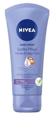 NIVEA Intensive Handpflege mit Macadamia & Lotusblüte, 75ml