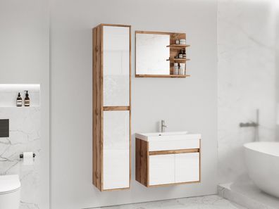 Badmöbel-Set Cyprus Modern Stil Badezimmer Komplett Badmoebel mit Waschbecken