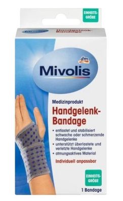 Mivolis Handgelenkbandage - 1 Stk. zur Gelenkstabilisierung