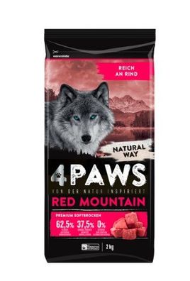 4Paws Red Mountain Rindfleisch Hundefutter 2kg