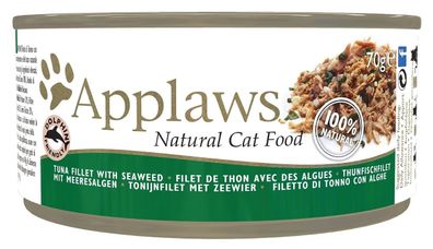 Applaws Premium Katzennahrung mit Thunfisch und Algen, 70g