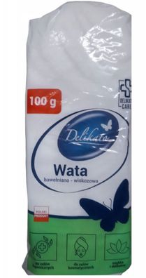 Delko Baumwoll-Viskose-Watte, 100 g - Multifunktionale Reinigungslösung