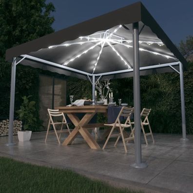 Pavillon LED-Lichterkette Überdachung Terrasse Garten Outdoor