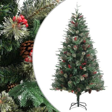 Weihnachtsbaum mit Zapfen Grün PVC & PE