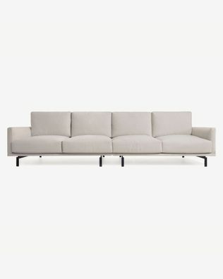 Sofa Galene 4-Sitzer beige 334 cm aus recycelten Fasern