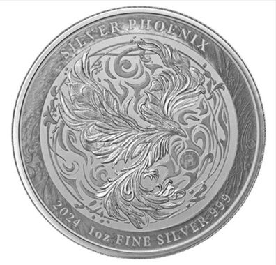 Silbermünze Niue Phoenix 2024 1 oz 999 Silber Proof-like Phönix